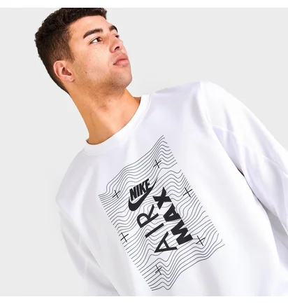 Свитшот мужской Nike Sportswear Air Max Sweatshirt White Dv2334-100
