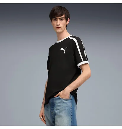Футболка чоловіча Puma T7 Big Cat Ringer Black 635242-01