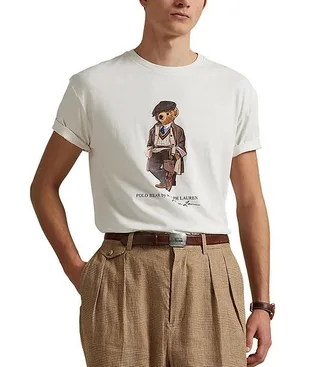 Футболка мужская Polo Ralph Lauren Bear White 710980310001