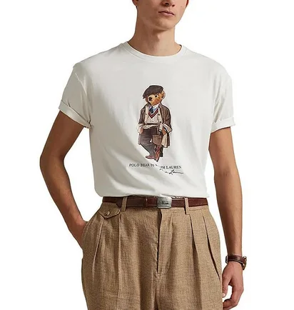 Футболка мужская Polo Ralph Lauren Bear White 710980310001