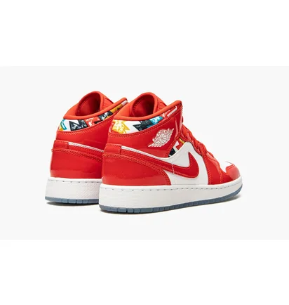Кроссовки детские Air Jordan Air 1 Mid Se Red Dc7248-600