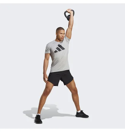 Футболка чоловіча Adidas Train Essentials Feelready Logo Training Tee Grey Ib8276