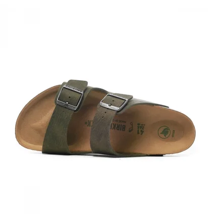 Сандалі чоловічі Birkenstock Arizona Syn Desert Dust Thyme Olive 1024550