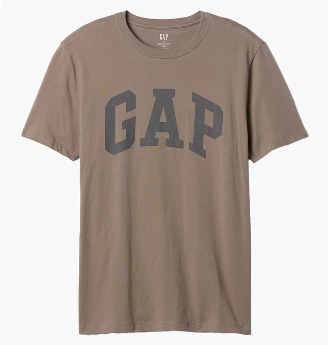 Футболка мужская Gap Everyday Soft Logo T-Shirt Brown 855769201