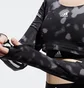 Лонгслив женский Adidas Hyperglam Cut 3-Stripes Long Sleeve Crop Top Black Hd6283