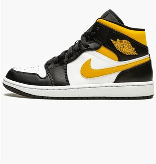 Кроссовки мужские Air Jordan 1 Mid Black/White 554724-177