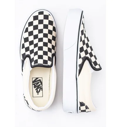 Кеди унісекс Vans Classic Slip-On Beige/Black VN00018EBWW1M