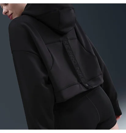 Худи женское Nike Pro Therma-Fit Fleece Hoodie Black HV3600-010