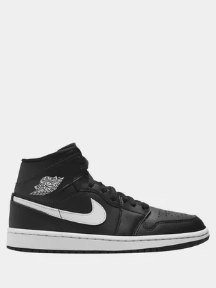 Кроссовки женские Air Jordan 1 Mid Black BQ6472-011