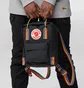Рюкзак унисекс Fjallraven Kanken Rainbow Mini Black 23621.550-907