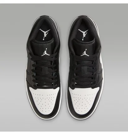 Кроссовки мужские Air Jordan 1 Low Black/White 553558-043