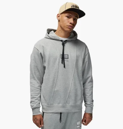 Худи мужское Air Jordan Fleece Hoodie X Psg Grey Dm3096-063