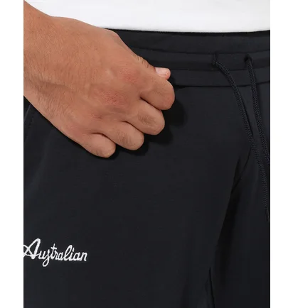 Штаны мужские AUSTRALIAN Essential Fleece Pants Rib Bottom Black LSUPA0010-200