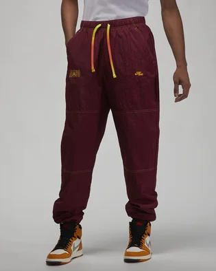 Штаны мужские Air Jordan Flight Mvp MenS Woven Pants Bordo DV1613-680