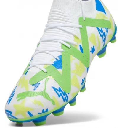 Бутсы унисекс Puma Football Shoes Future Match Njr Fg/Ag White 107612-01