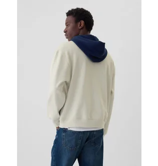 Худи мужское GAP Varsity Logo Hoodie White AA1-448