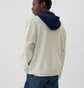 Худи мужское GAP Varsity Logo Hoodie White AA1-448
