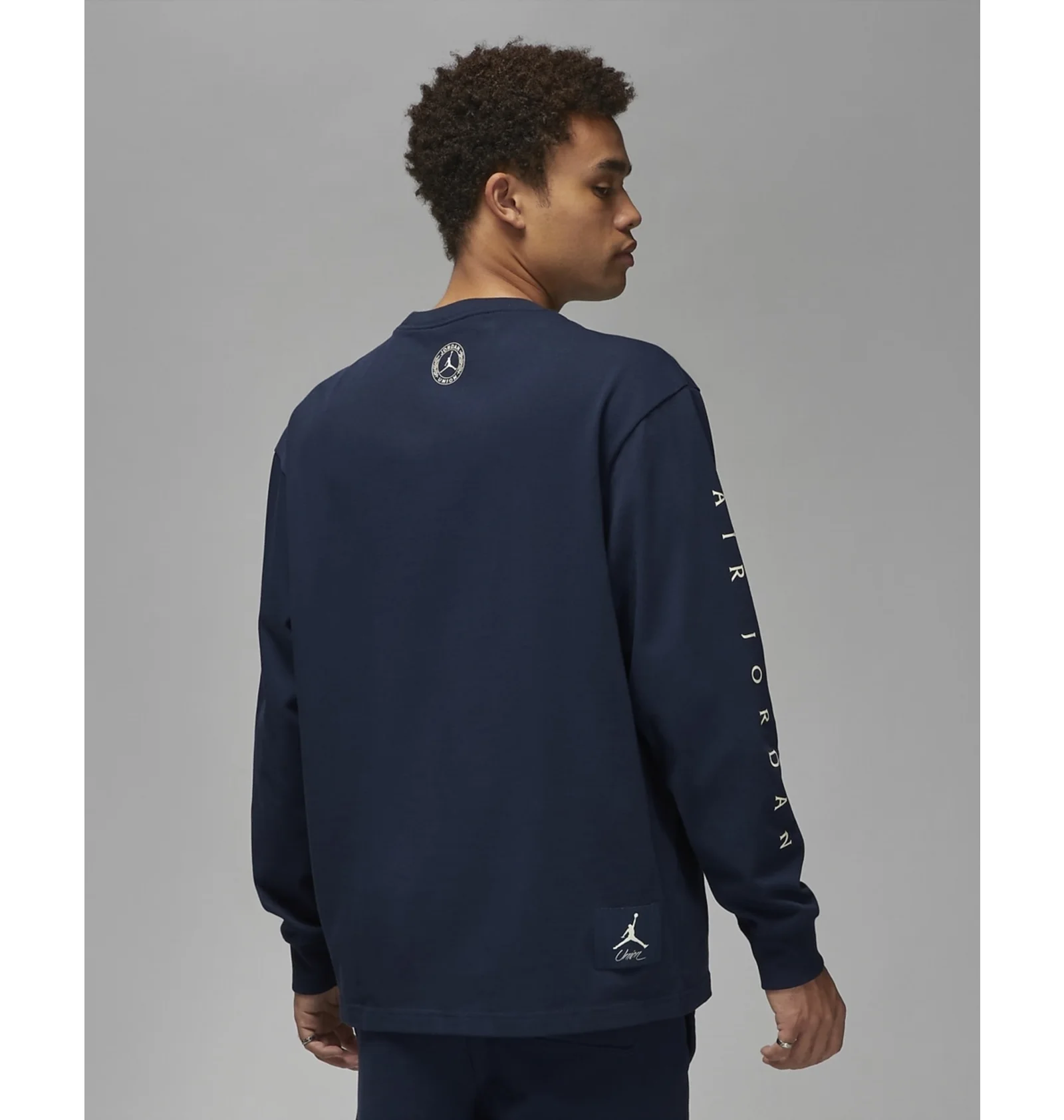 ᐉ Лонгслив мужской Air Jordan Long Sleeve T-Shirt X Union La Blue