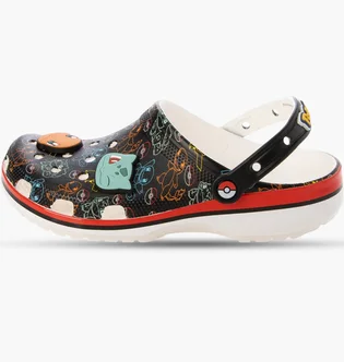 Тапочки унисекс CROCS Pokemon Print Cls Clog Black/Multi 211343-90H