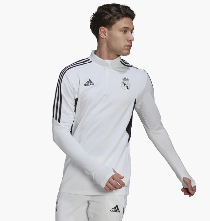 Олимпийка мужская Adidas Real Madrid Condivo 22 Training Top White Ha2582