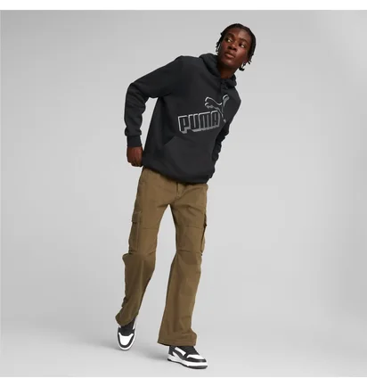 Худи мужское Puma Essentials+ Big Logo Hoodie Black 849864-01