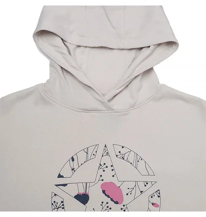 Худи мужское Jeep Hooded Cropped Sweatshirt Star Botanical Print Beige O102607-J863