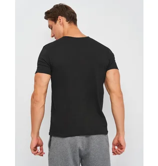 Футболка мужская Kappa Mezza Manica Scollo V Black K1315-NERO