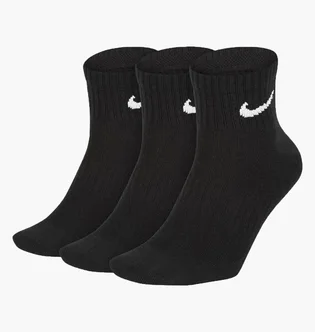 Шкарпетки унісекс Nike U Nk Everyday Ltwt Ankle (3 пари, неутеплені) Black SX7677-010