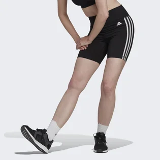 Шорти жіночі Adidas Training Essentials 3-Stripes High-Waisted Short Leggings Black HK9964