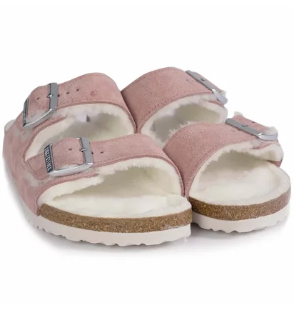 Тапочки женские Birkenstock Arizona Shearling Pink 1023258