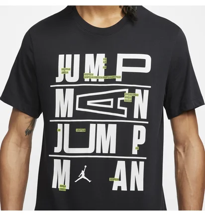 Футболка чоловіча Air Jordan Jumpman Ladder Dri-Fit Tee Black Cj6302-010
