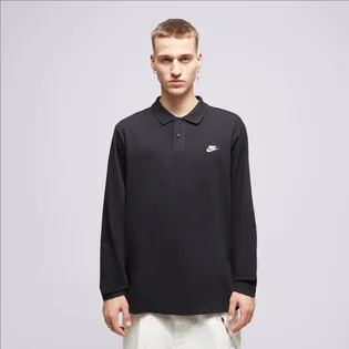 Кофта мужская Nike Polo M Nk Club Knit Ls Polo Black FQ3417-010