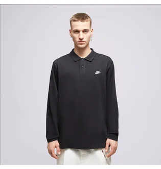 Кофта мужская Nike Polo M Nk Club Knit Ls Polo Black FQ3417-010