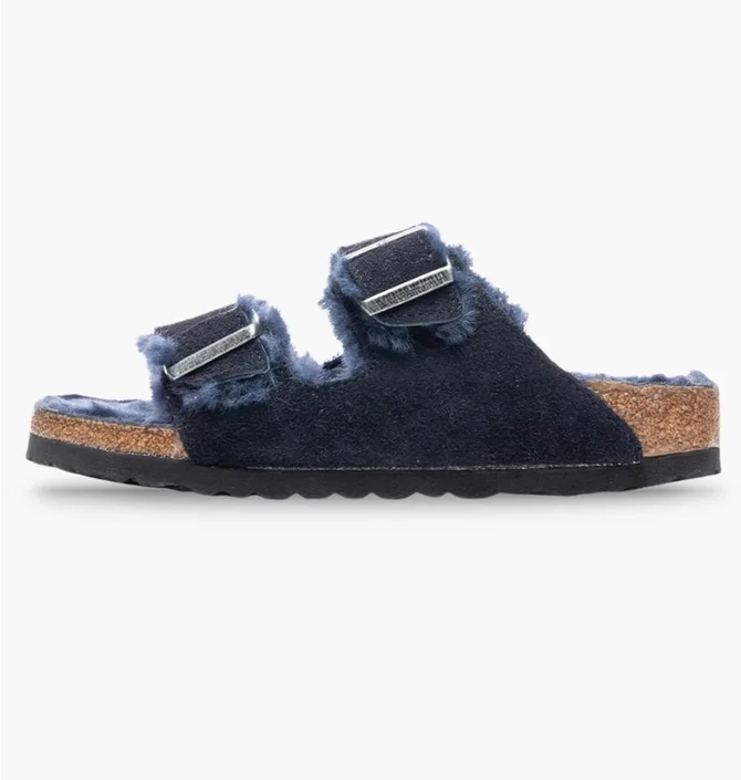 Сандалі жіночі BIRKENSTOCK Arizona Shearling Blue 1020583