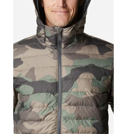 Куртка мужская Columbia Powder Lite™ Hooded Insulated Jacket Camo/Green 1693931-317