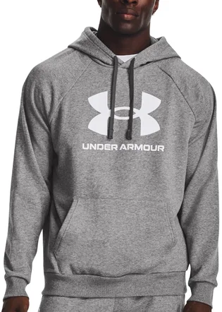 Худи мужское Under Armour Hooded Sweatshirt Ua Rival Fleece Logo Hd-Gry Grey 1379758-025