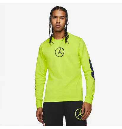 Лонгслив мужской Air Jordan Sport Dna Longsleeve T-Shirt Green Cv3000-389