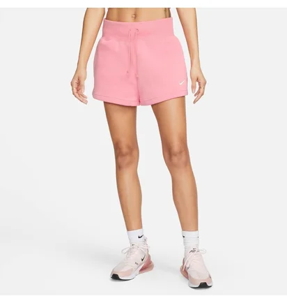 Шорти жіночі Nike Sportswear Phoenix Fleece High-Rise Shorts Pink FD1409-611