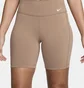 Шорты женские Nike One Leak Protection Brown DZ5312-283