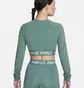 Лонгслив женский Nike Pro Dri-Fit Cropped Long-Sleeve Top Green FV5484-361