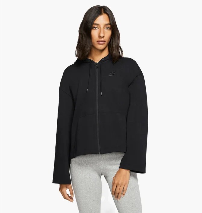 Толстовка жіноча Nike Sportswear WomenS Full-Zip Hoodie Black CJ3752-010