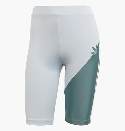 Шорты женские Adidas Adicolor Sliced Trefoil Short Tights White GN2799