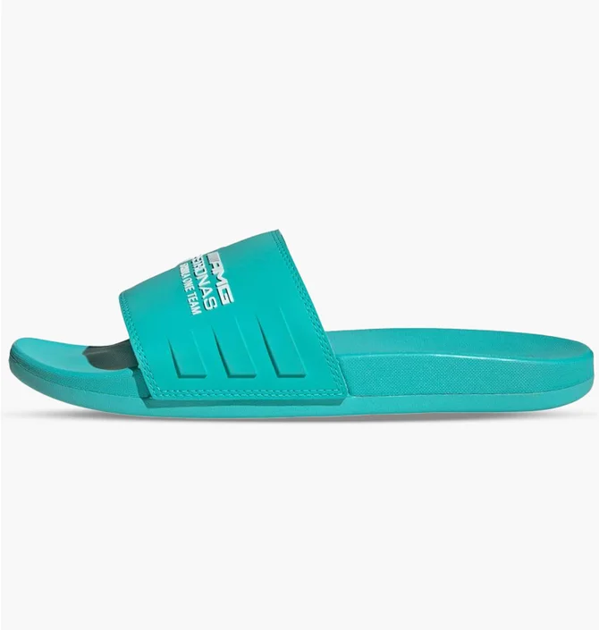 Тапочки унисекс Adidas Mercedes - Amg Petronas Formula One Team Adilette Comfort Turquoise JR1071