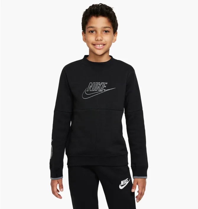 Толстовка дитяча Nike B Nsw Amplify Crew Black Dq8819-010