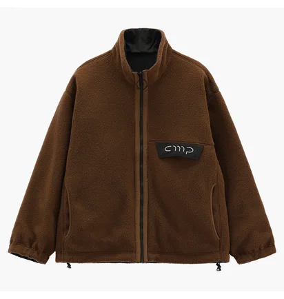 Куртка мужская CMP Jacket Reverse Teddy Fur Brown/Black 35P4787-P711