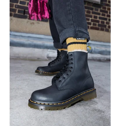 Ботинки женские Dr. Martens Fur Lined 1460 Serena Burnished Wyoming Black 21797001