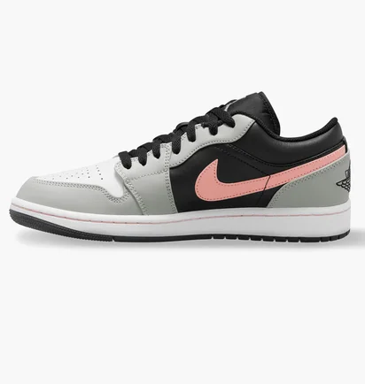 Кросівки чоловічі Nike Air Jordan 1 Low Black Grey Pink Grey/Black 553558-062