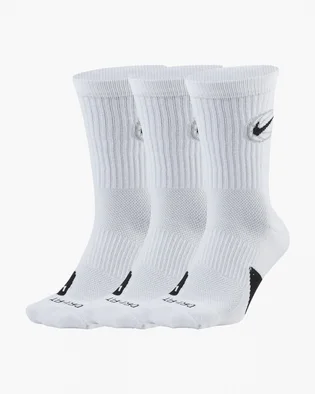 Носки унисекс Nike Everyday Crew Basketball Socks White (3 пары) DA2123-100