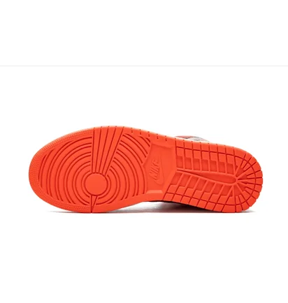 Кроссовки женские Air Jordan Wmns 1 Mid Black/Orange BQ6472-600