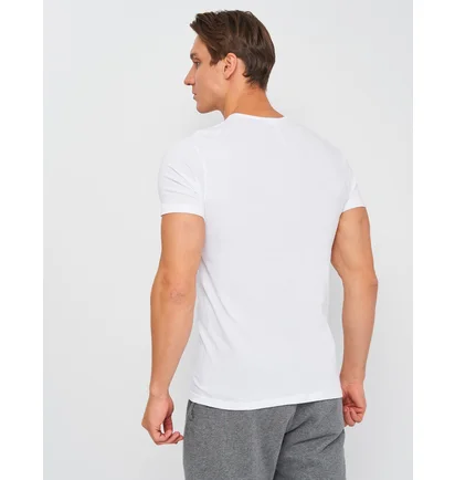 Футболка мужская Kappa Mezza Manica Girocollo Con Stampa Logo Pet White K1335-BIANCO